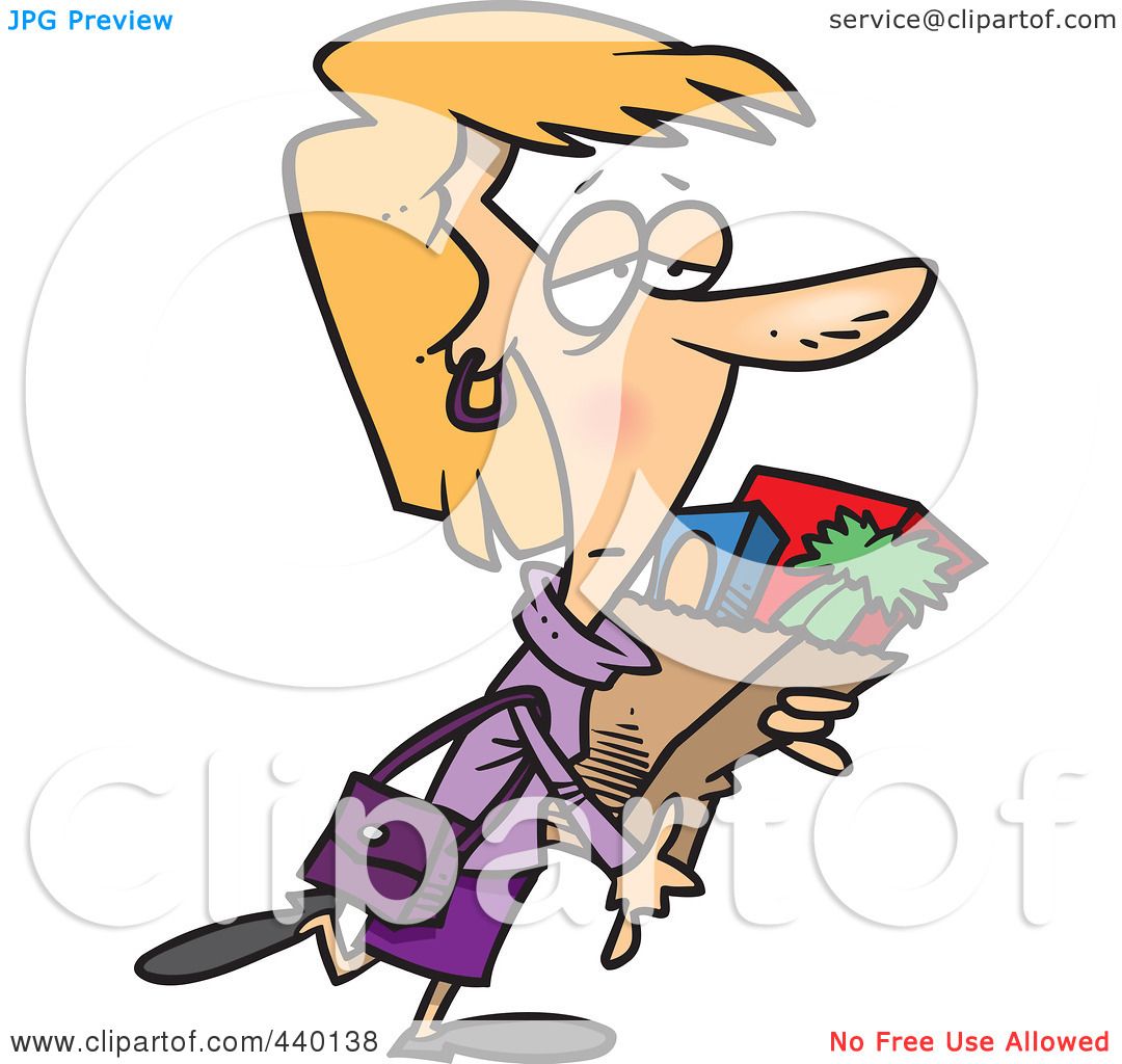 1080x1024 Royalty Free (Rf) Clip Art Illustration Of A Cartoon Tired Woman