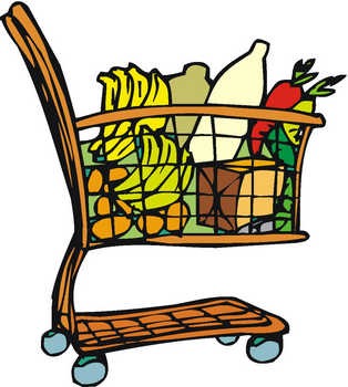 314x350 Cart Clipart Grocery Item