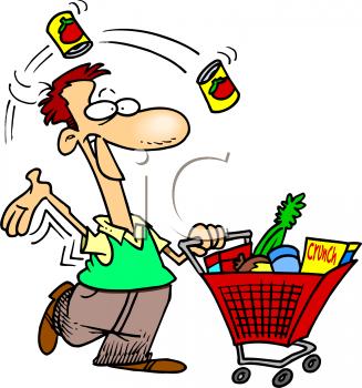 327x350 Grocery Shopping Clipart