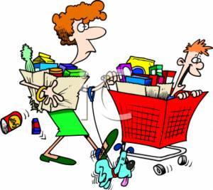300x267 Shopping Cleaning Clipart
