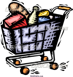 294x308 Trolley Clipart Supermarket Shopping