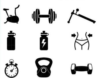 340x270 Workout Clipart Etsy
