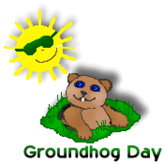 640x640 Groundhog Day Clipart