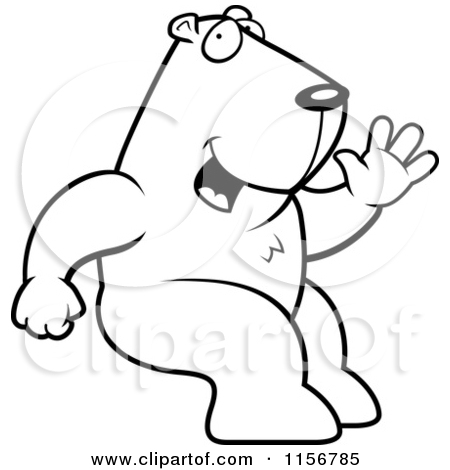 450x470 Black And White Groundhog Clipart