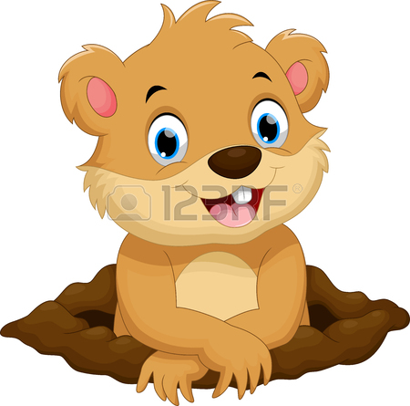 450x445 Cute Groundhog Cartoon Royalty Free Cliparts, Vectors, And Stock