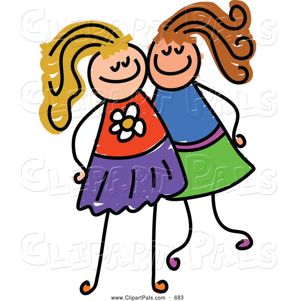 1024x1044 Girlfriends Clipart