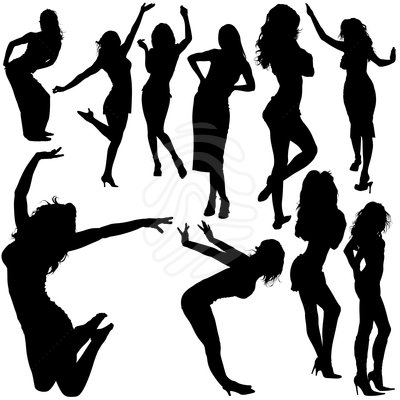 400x400 Dancing Girls Clipart