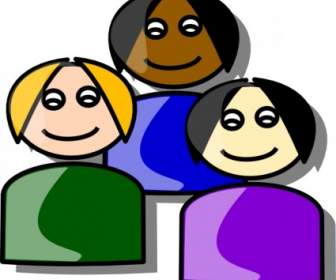 336x280 Multiethnic Girls Clip Art Vector People Free Vector Free Download