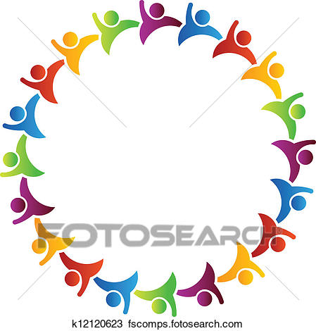 449x470 Clipart Of Team Group Of People K12120623