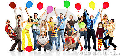 400x187 Fun Clipart Happy Group