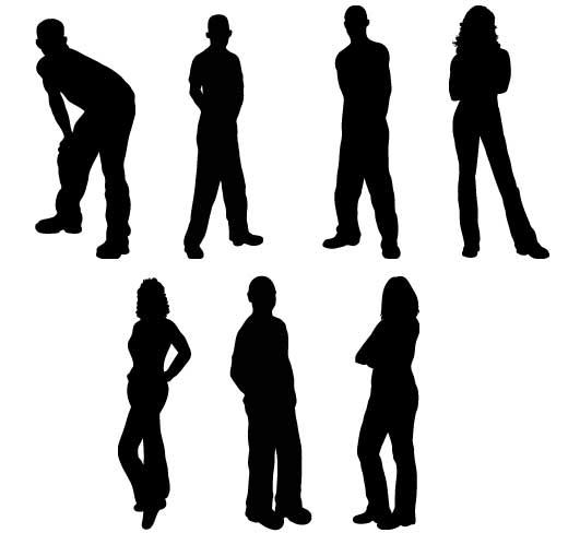 520x488 Group People Silhouette Clipart