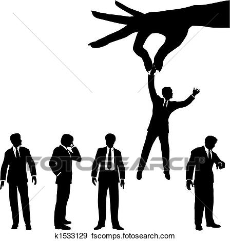 448x470 Clip Art Hand Selects Business Man Silhouette From Group