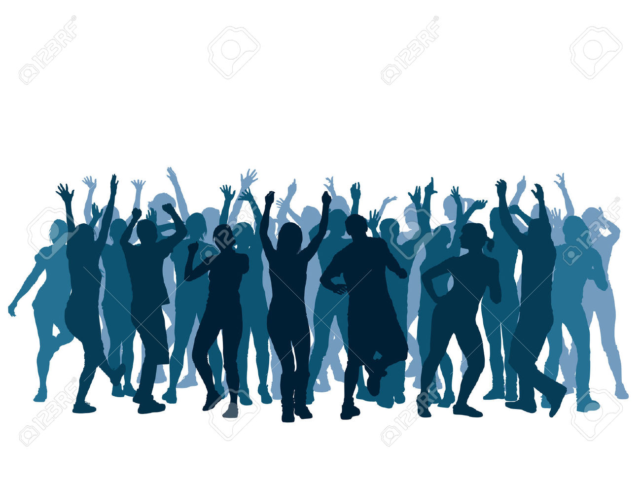 1300x974 Large Group Dancing Clipart