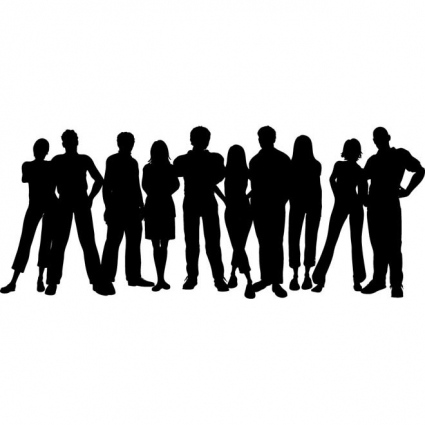 425x425 Vector Group Of People Standing Clip Art Free Vectors Ui Download