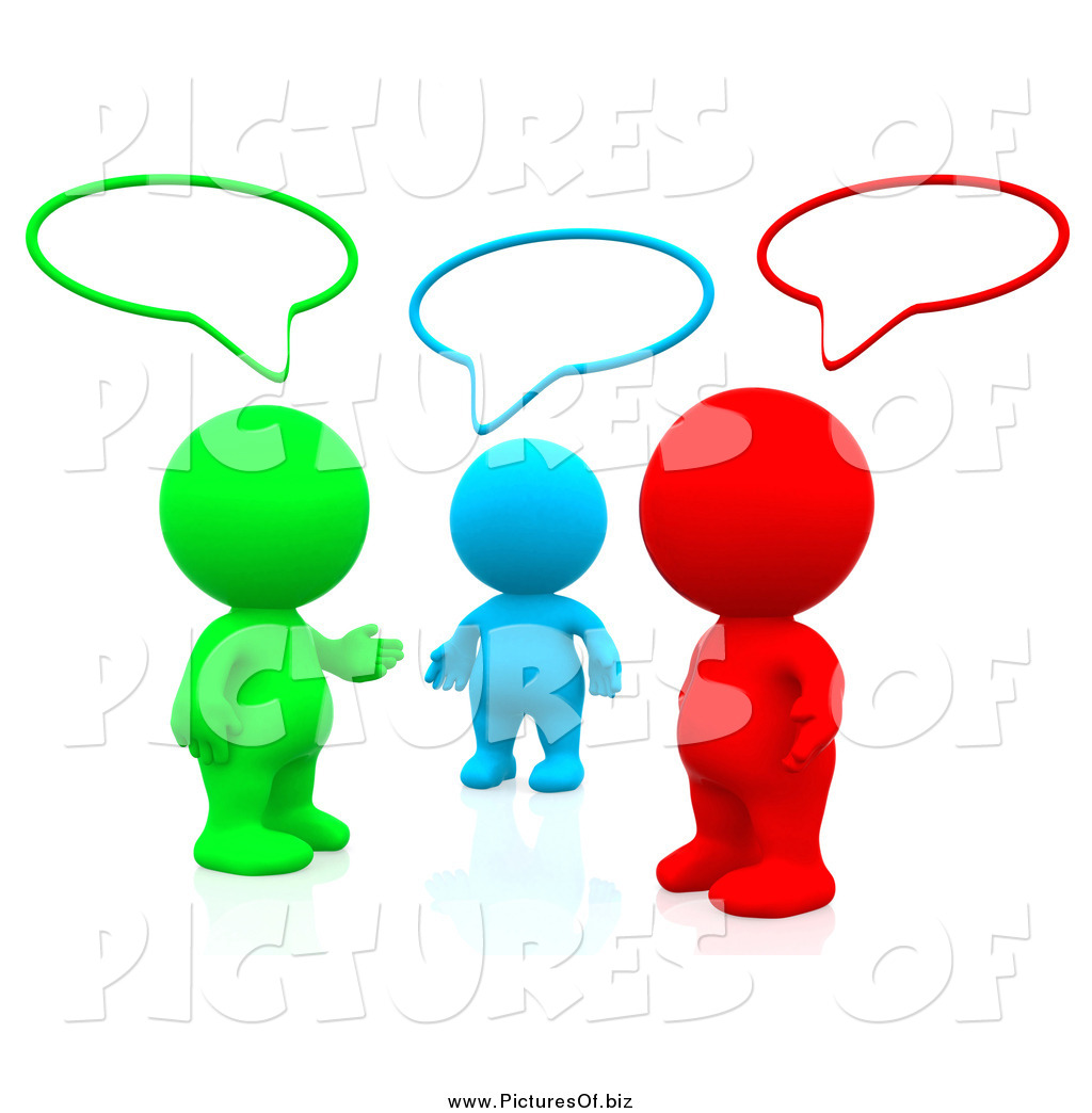 1024x1044 Clipart Of 3d Colorful People Talking In A Social Network Group By