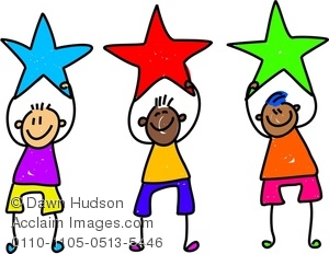 300x232 Image Of A Group Of Happy Little Boys Holding Stars