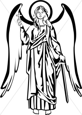 277x388 Black And White Angel Picture Clipart Panda