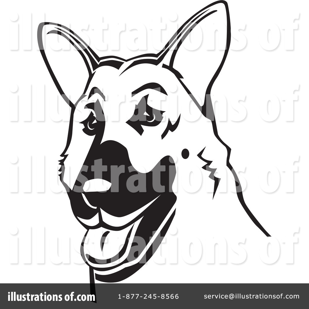 1024x1024 German Shepherd Clipart