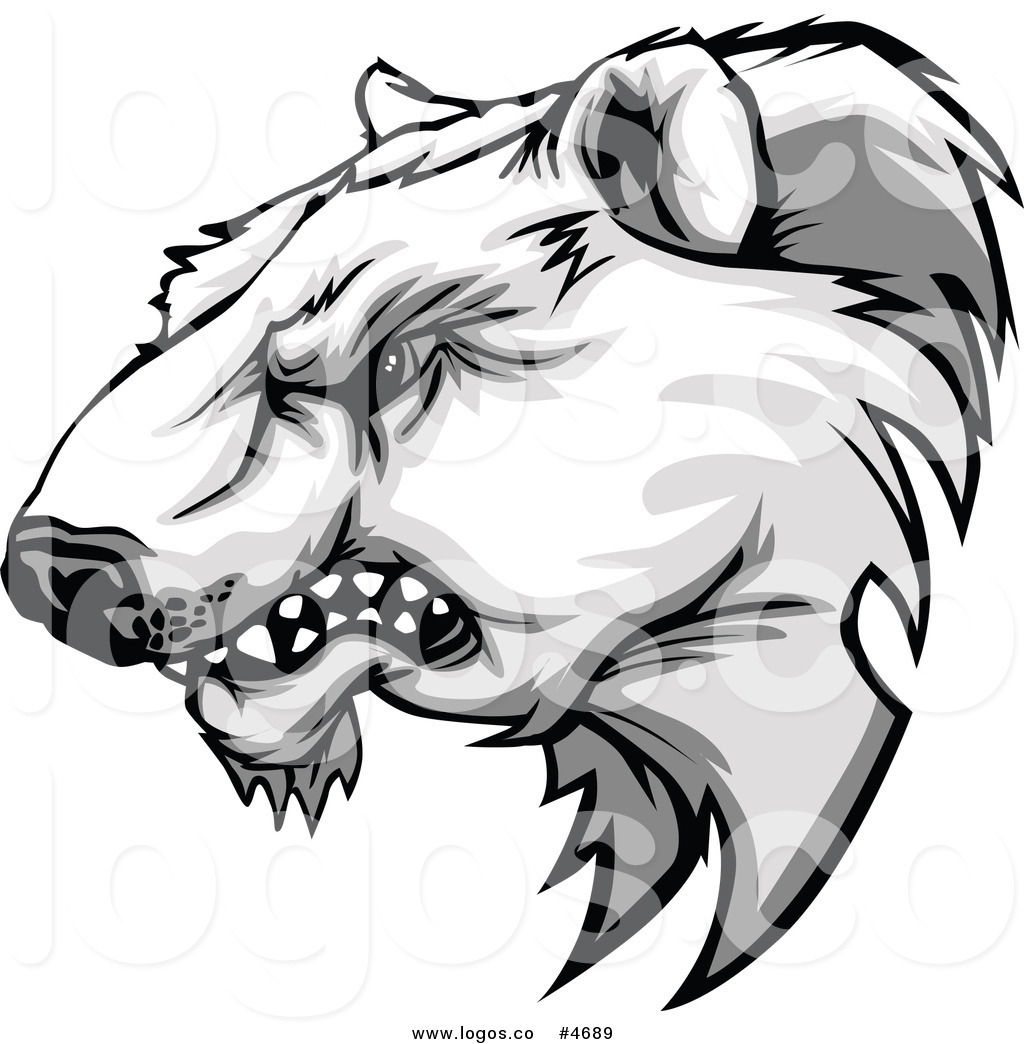 1024x1044 Growling Bear Clipart