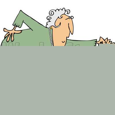 400x400 Cranky Old Lady Clipart