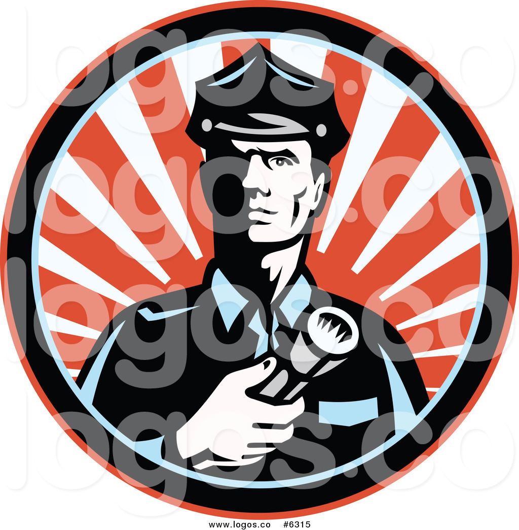 1024x1044 Royalty Free Clip Art Vector Logo Of A Police Officer Or Security