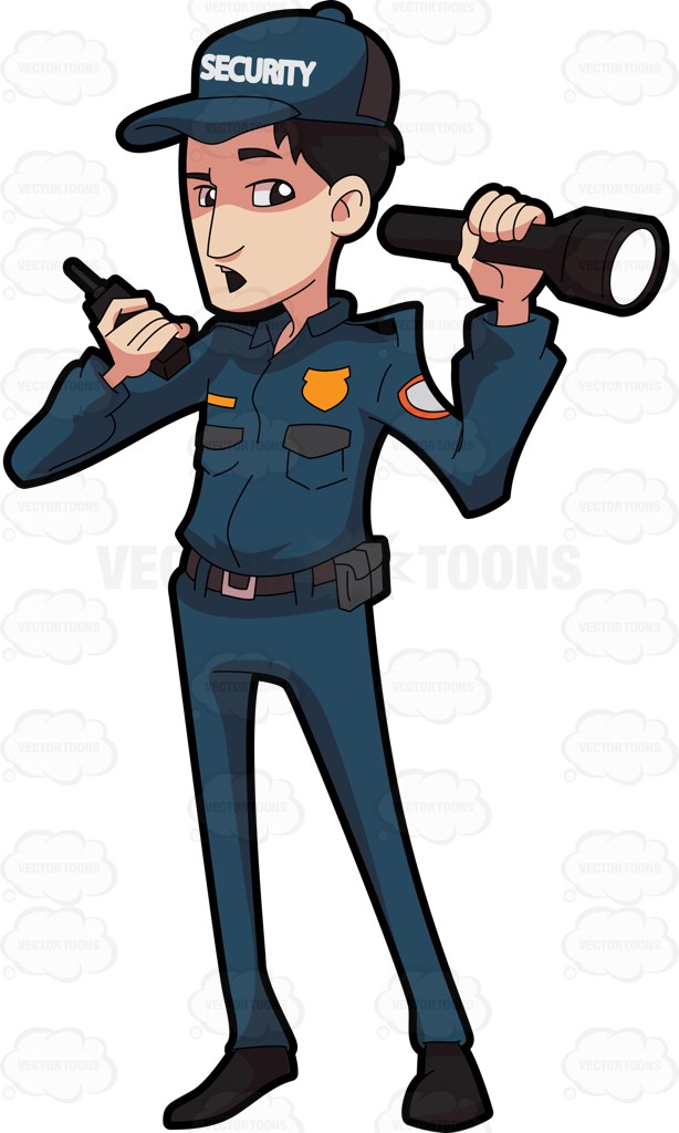 614x1024 Clipart Of Security Guard