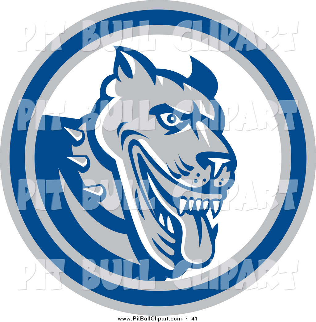 1024x1044 Clip Art Of A Guard Dog In A Blue White And Gray Circle By