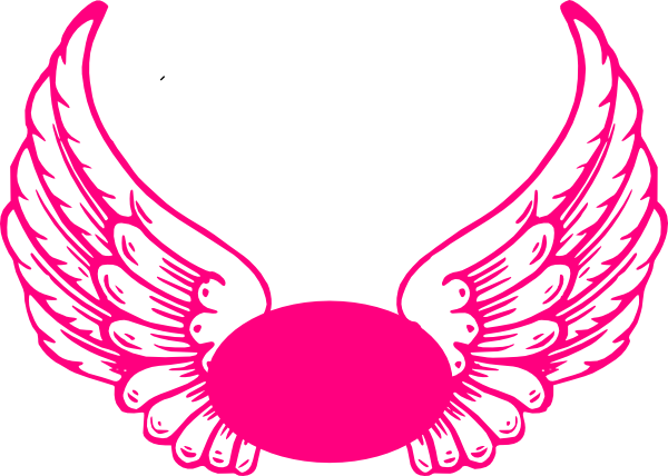 600x428 Hot Pink Guardian Angel Wings Clip Art