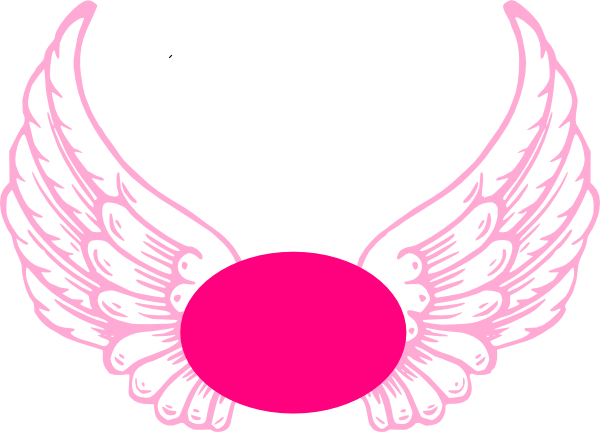 600x432 Light Hot Pink Guardian Angel Wings Clip Art