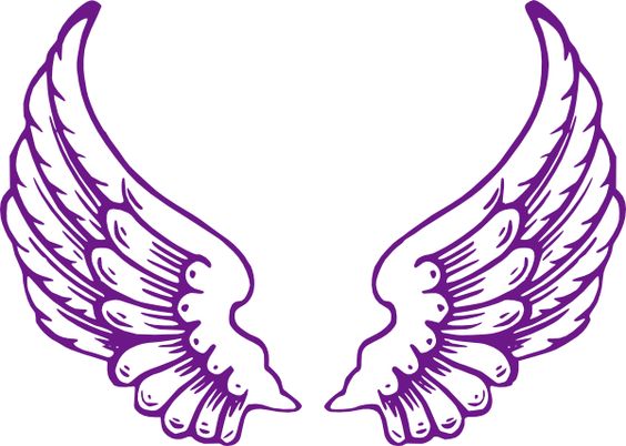 564x402 Our Purple Wings. Free Clip Art