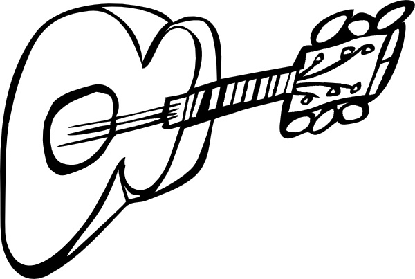 600x403 Guitar Clip Art Free Vector In Open Office Drawing Svg ( Svg