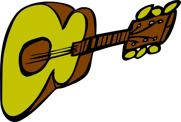 600x403 Acoustic Guitar Clip Art Free Vector In Open Office Drawing Svg