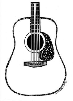 236x327 How To Draw An Acoustic Guitar Step 4 Doodles And Zentangles