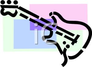 300x221 Electric Guitar Outline Clip Art Clipart Panda