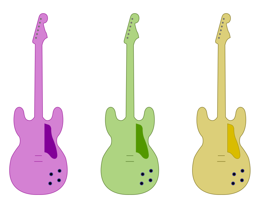 900x745 Guitar Outline (Vector) By Skylark Torch