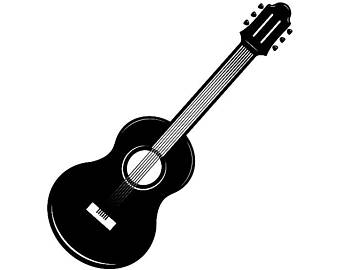 340x270 Acoustic Guitar Svg Etsy