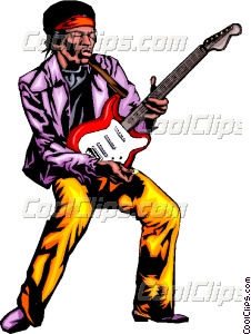 226x300 Guitar Player Vector Clip Art
