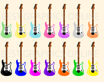 340x270 Guitar Clip Art Etsy