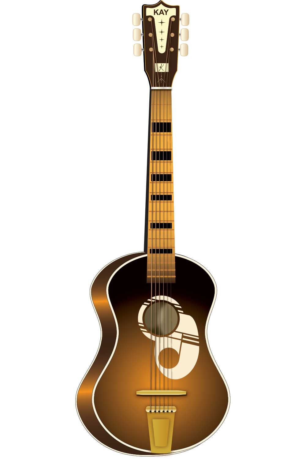 1000x1500 Vintage Guitar Clip Art