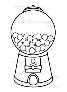 236x320 Gumball Clipart Black And White