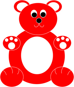 255x300 Gummy Bear Clipart Red