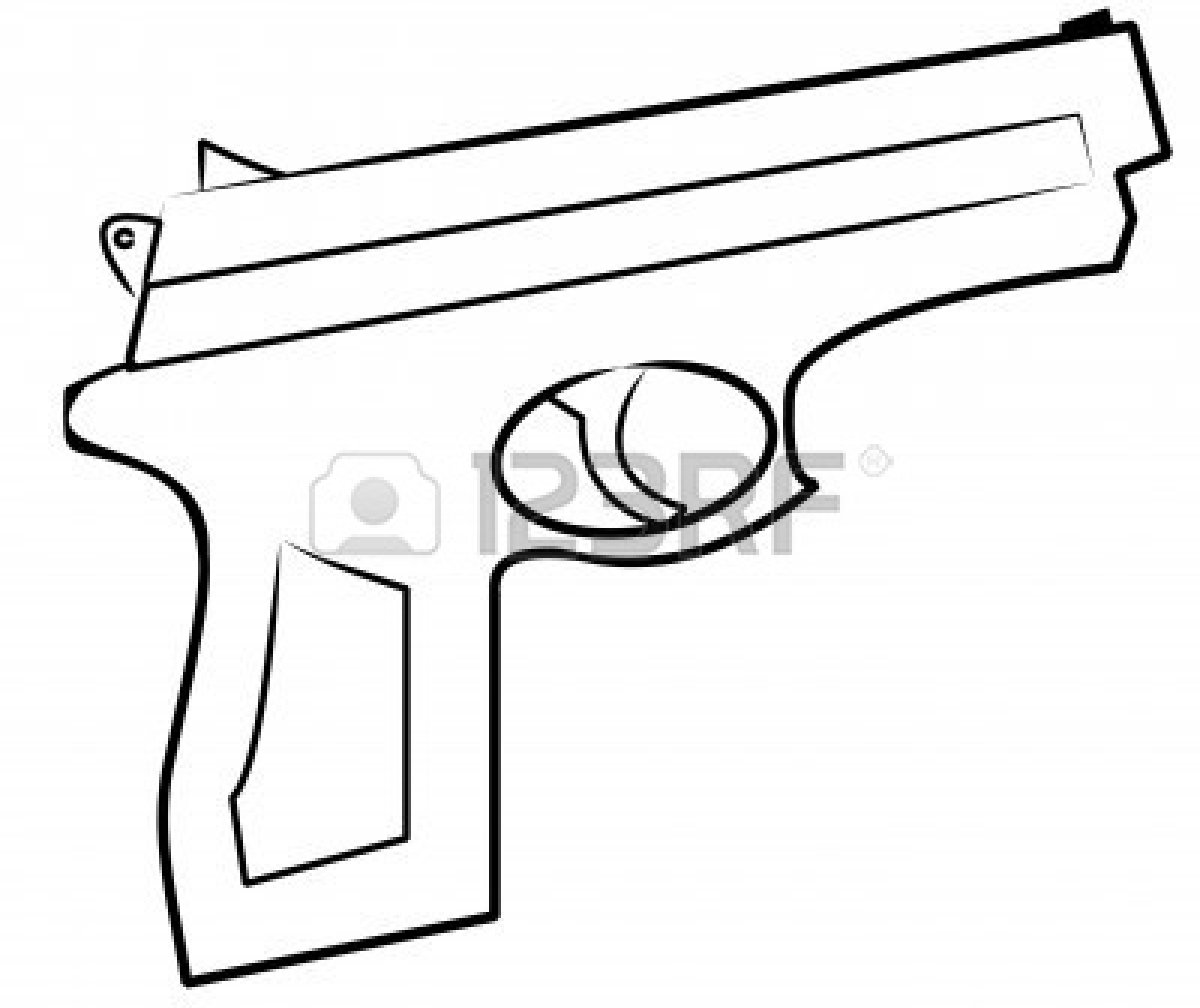 1200x1008 Gun Clipart Drawn