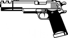 241x135 Handgun Pistol Clip Art Download 41 Clip Arts