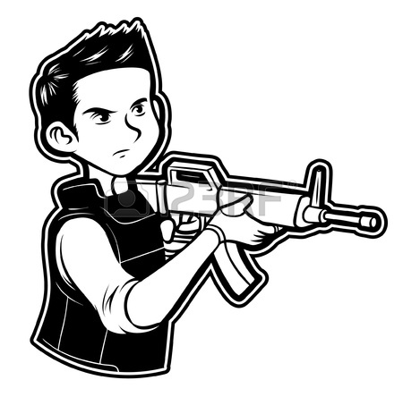 450x444 Black White Clipart Army Royalty Free Cliparts, Vectors,