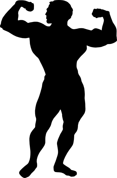 396x599 Gym Fitness Silhouette Clipart