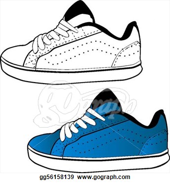 344x370 Sport Shoes Clipart