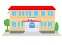 210x153 Place Clipart Gym Building