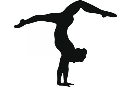 450x300 Gymnast Clipart Silhouette