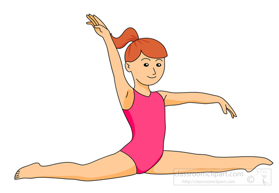 550x380 Gymnast Clipart