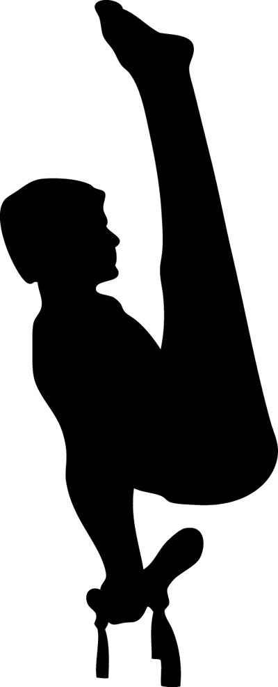 400x986 Gymnastics Clipart Male Gymnast